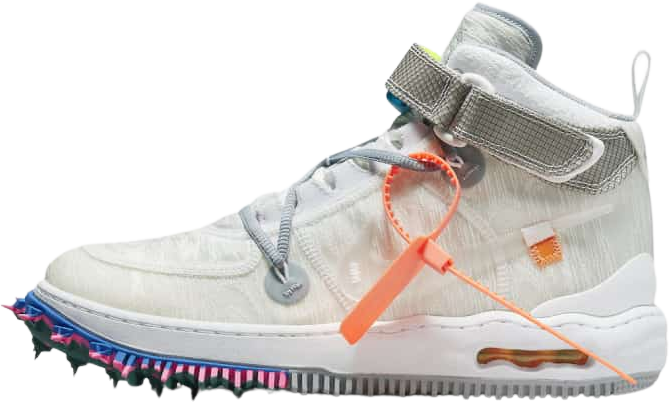 Off-White x Nike Air Force 1 Mid “Clear White”