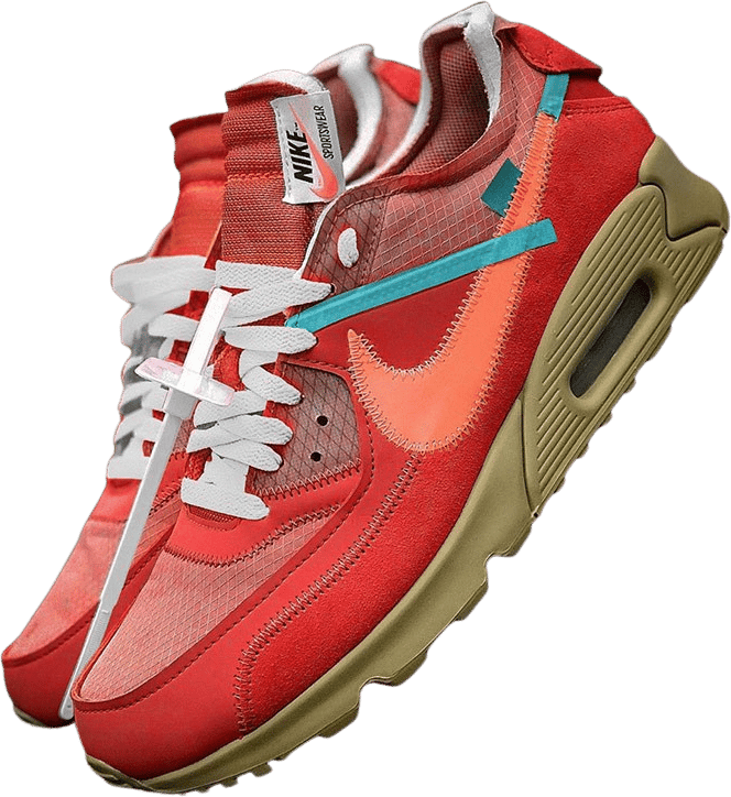 Off-White x Nike Air Max 90 University Red