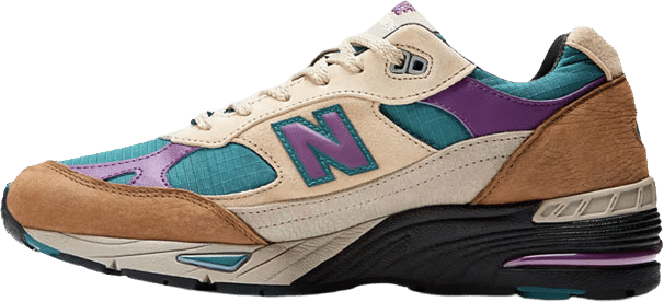 Palace x New Balance 991 Made In UK Brown Teal